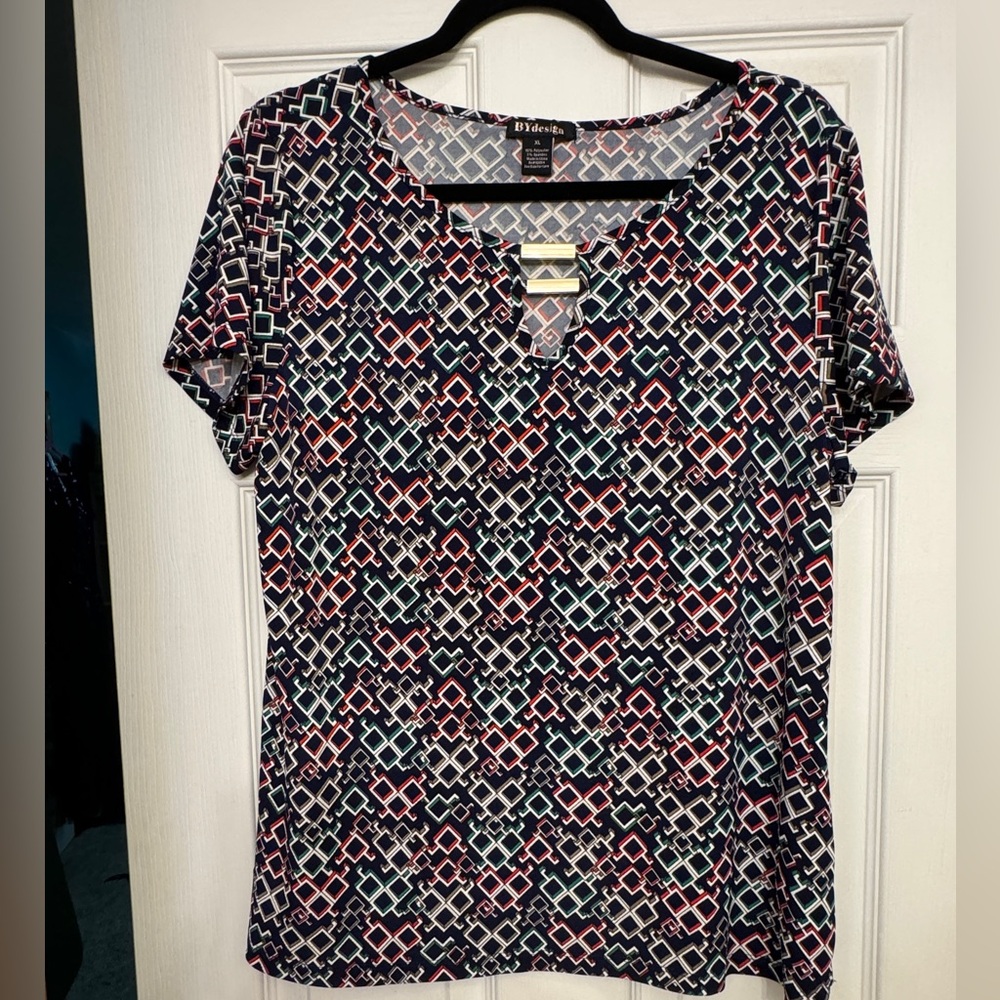 Geometric Print blouse XL